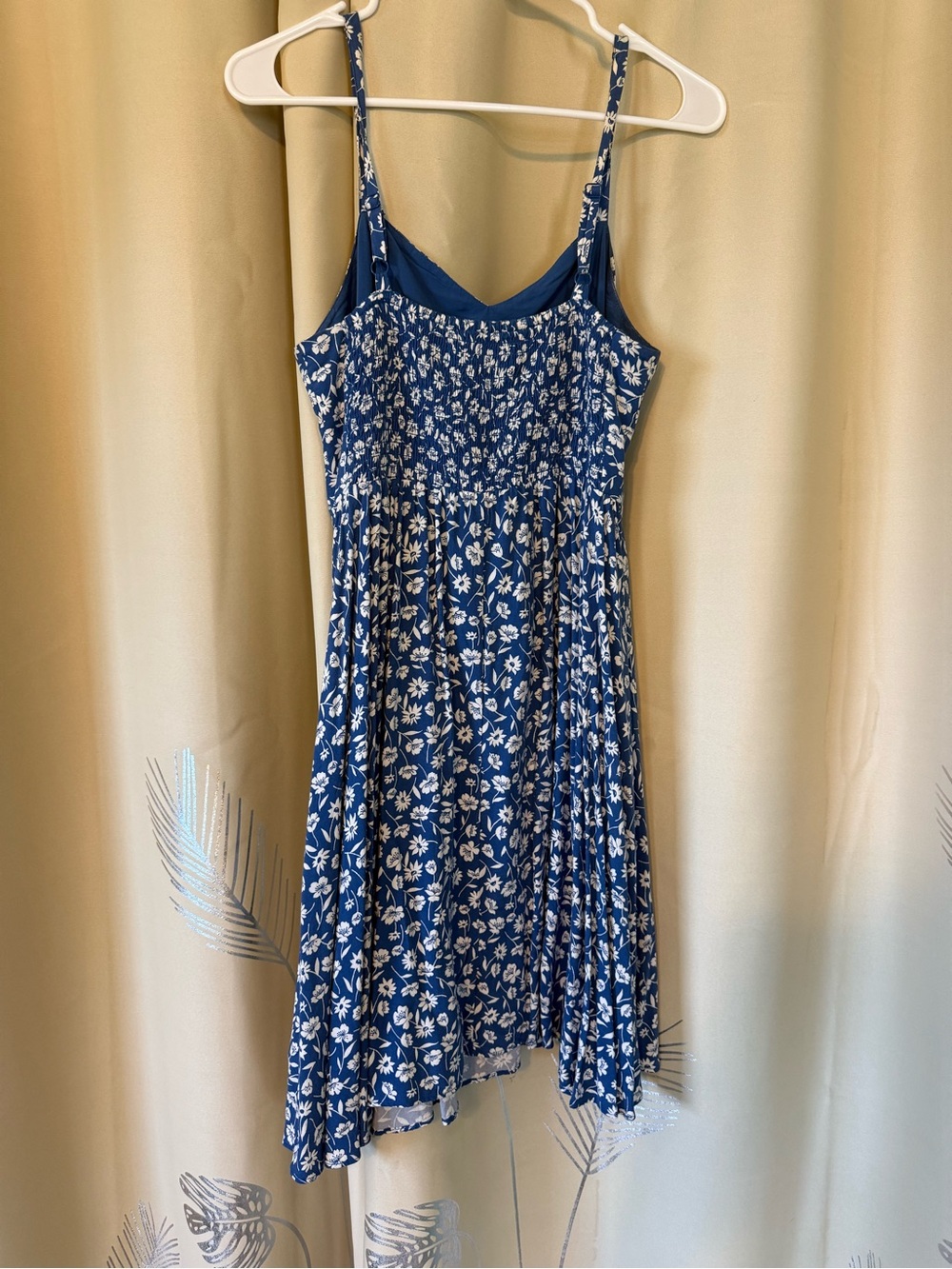 Old Navy Blue Floral Slip Dress with White Daisy Print - Picture 8 of 11